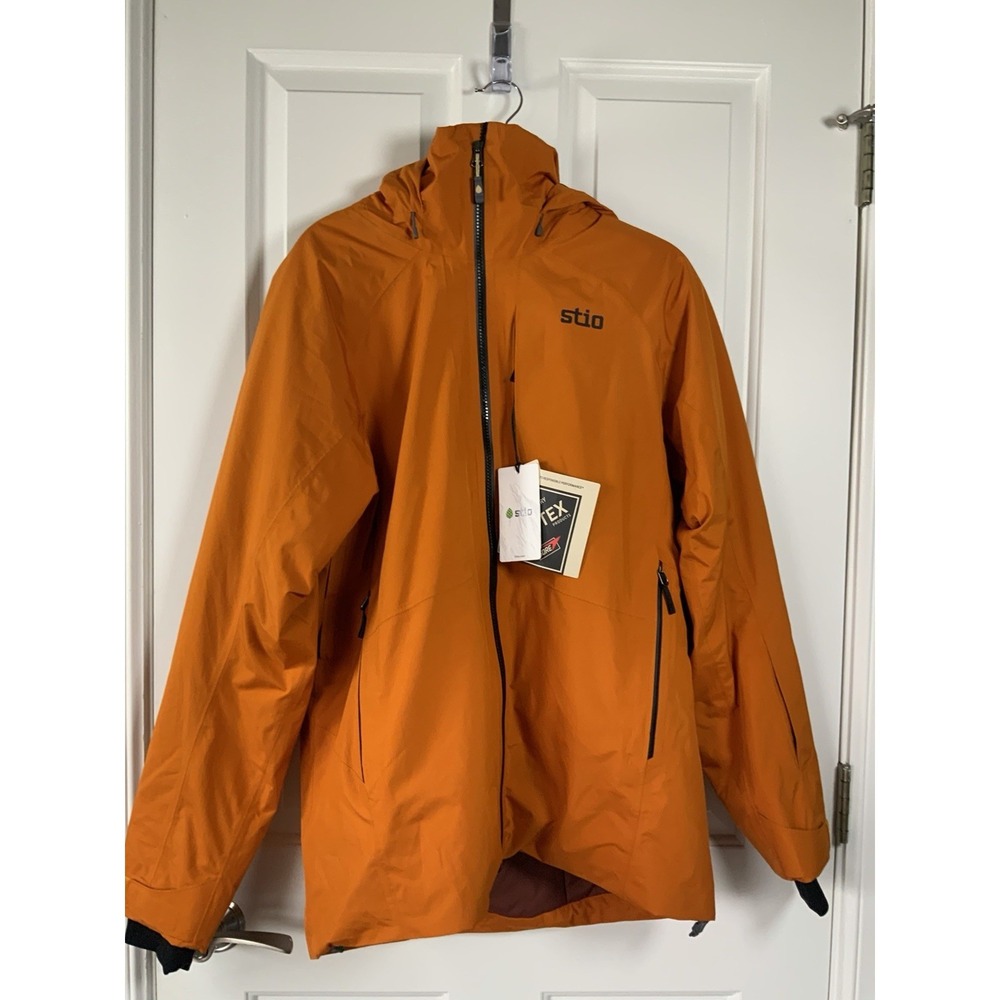 Stop Men's Medium Double Charge Insulated Gor-Tex Jacket, Bonfire Color‎ NWT